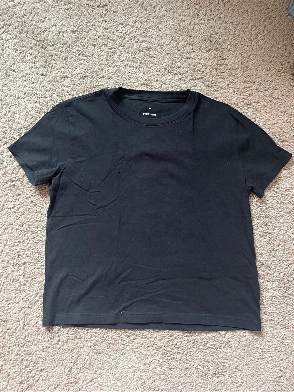 Everlane Black Short Sleeve Crew Neck Tee